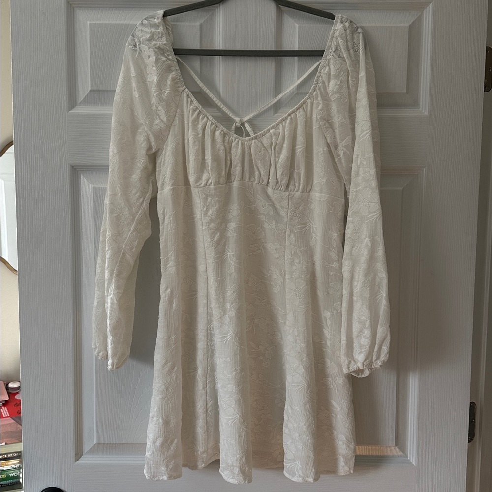 Wild Fable Cream Lace Long Sleeve Dress